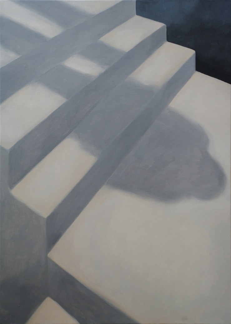 회색계단1, 90×62cm, oil on canvas, 2014